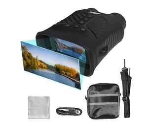 Technaxx Visor Nocturno - Video Full HD 1080p y Foto 40MP - Aumento Óptico 4X, Zoom Digital 8X - LED IR 850nm hasta 150m - Pantalla IPS 3 Pulgadas - Batería 2500mAh - para Caza y Outdoor - TX-257