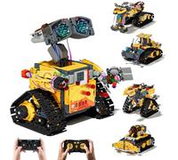 Technic Robot para Niños, 5 en 1 Juego de Construcción de Robots Programable con App y Mando a Distancia, Rotación de 360°, Regalo Creativo para Niños 6+ Años Cumpleaños y Navidad (673 Piezas) (A)