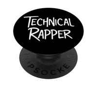 Technical Rapper Rap Bars Hip Hop MC Writer Rapping Costume PopSockets PopGrip Adhesivo
