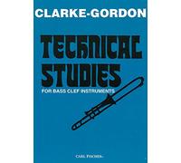 Technical studies for bass clef instruments trombone