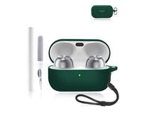 Technics EAH-AZ100 - Funda protectora de silicona para auriculares Bluetooth duradera y ecológica con agujeros precisos, color verde oscuro