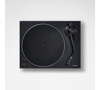 Technics SL-40CE-K Tocadiscos de Tracción Directa, Motor Sin Núcleo, Ecualizador De Fono Integrado, Cápsula AT-VM95C, Plato De Aluminio, Negro