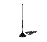 TechniSat Digiflex TT5 - Antena de Varilla DVB-T/Dab+/FM con Amplificador Integrado (LTE, Base magnética, Amplificador de 26 dB), Color Negro
