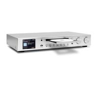 TechniSat DigitRadio 143 CD (V3) - Radio Digital e Internet con DAB+, FM, WiFi, Bluetooth 4.2, Soporte Spotify, Altavoz, Pantalla TFT 3.2", Color Plata