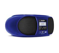 TechniSat DIGITRADIO 1990 - Boombox estéreo con Radio Dab+/FM y Reproductor de CD (transmisión de Audio Bluetooth, Conector para Auriculares, USB, Entrada AUX, función de Carga, Reloj, 2 x 1,5 W)
