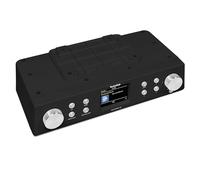 TechniSat DIGITRADIO 22 - Radio de cocina con sensor de movimiento (radio para montaje bajo mueble incl. placa de montaje, DAB+, FM, pantalla a color de 2", memoria de favoritos, alarma, 2 W) negro