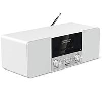 TechniSat DIGITRADIO 3 - Sistema Compacto de Radio Estéreo Dab (Dab+, FM, Reproductor de CD, Bluetooth, USB, Conexión para Auriculares, Entrada AUX, Radio Reloj Despertador, Pantalla OLED) Blanco