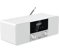 TechniSat DIGITRADIO 3 - Sistema Compacto de Radio Estéreo Dab (Dab+, FM, Reproductor de CD, Bluetooth, USB, Conexión para Auriculares, Entrada AUX, Radio Reloj Despertador, Pantalla OLED) Blanco