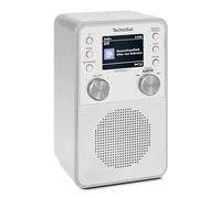 TechniSat DIGITRADIO 317 - Radio FM Dab+ Vertical con transmisión de Audio por Bluetooth, Radio Despertador, Temporizador de Apagado automático, Pantalla a Color de 2,4 Pulgadas, 3 vatios, Blanco