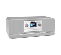TechniSat DIGITRADIO 372 CD IR - Radio estéreo por Internet con Dab+, FM, CD, WiFi, Bluetooth, Pantalla a Color, USB, AUX, Salida Auriculares, Despertador, 10 W, App y Mando a Distancia, Plateado