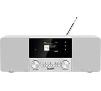 TechniSat - Radio Digital estéreo 4 C (Dab +, FM, Pantalla a Color, Bluetooth, conexión para Auriculares, Entrada Auxiliar, Pantalla OLED, 20 W RMS, Altavoz Elac), Color Blanco