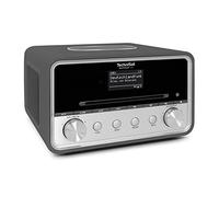 TechniSat DIGITRADIO 586 - Radio híbrido Dab+ (Radio por Internet, FM, Bluetooth, Spotify, Carga inalámbrica, Control por App, Pantalla OLED, USB, CD,MP3, AUX, 20 W, Equipo Compacto, Control Remoto)