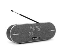 TechniSat DIGITRADIO BT 2 - Altavoz Bluetooth portátil con Radio Digital Dab+ (FM, Reloj, Despertador, Carcasa Impermeable, Memoria Favorita, Entrada Auxiliar, batería, 20 W), Color Antracita