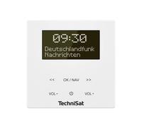 TechniSat DIGITRADIO UP 55, blanco Radio de corriente DAB+, FM Bluetooth con altavoz, función despertador bla