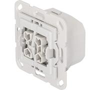 TechniSat Interruptor de serie Smart-Home con doble balancín (caja empotrada, Z-Wave Plus, control inteligente de la luz mediante aplicación, compatible con interruptor de marca Gira