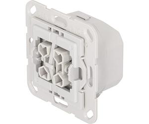 TechniSat Interruptor de serie Smart-Home con doble balancín (caja empotrada, Z-Wave Plus, control inteligente de la luz mediante aplicación, compatible con interruptor de marca Gira