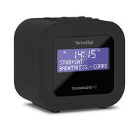 TechniSat TECHNIRADIO 40 - DAB+ Radio despertador (DAB, UKW, despertador con dos tiempos de despertador ajustables, Sleeptimer, función Snooze, pantalla LCD regulable, función de carga USB) Negro