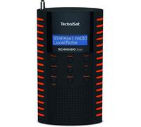 TechniSat TechniRadio - Radio Solar portátil Dab (Dab+, FM, conexión para Auriculares, Carga Mediante Panel Solar, IPX 5 a Prueba de Salpicaduras), Color Negro y Naranja