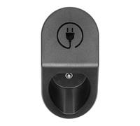 TechniSat TECHNIVOLT Soporte de cable y conector Tipo 2 (soporte de pared para cable de carga, colgador de cable y soporte de conector en uno, con accesorios de montaje) negro/blanco