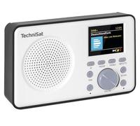 TechniSat Viola 2 C BT - Radio portátil Dab con Bluetooth | DAB+, FM, altavoz, conexión para auriculares, pantalla a color de 2,4", control por botones, compacto, 2 W RMS, blanco/negro