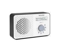 TechniSat Viola 200 - Radio portátil Dab+/FM (con Pantalla LCD, Antena telescópica, Memoria de Favoritos, Salida para Auriculares, Funcionamiento con Red y Pilas, Altavoz Mono, RDS, PLL) Blanco/Negro
