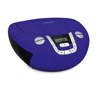 TechniSat Viola CD-1 - Boombox estéreo portátil con CD y asa de transporte | Radio CD infantil, sintonizador FM, recepción Bluetooth, 2 x 1 W RMS, alimentación por red o pilas, azul