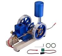 TechnixLabz Hit and Miss Engine Modelo, motor de gasolina refrigerado por agua, motor de combustión interna, modelo con pedestal, adultos, coleccionables, regalos - listo para caminar