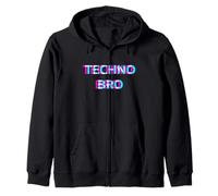 Techno Bro EDM Music Festival Brother Rave Sudadera con Capucha