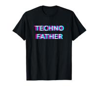 Techno Father EDM Music Festival Dad Daddy Rave Camiseta