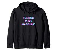 Techno Is My Gasoline EDM Music Festival Hardtechno Hardtekk Sudadera con Capucha