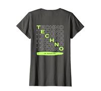 Techno is Passion Rave EDM Hardtechno Party Emotions Tekkno Camiseta, Mujer, Asfalto, XXL