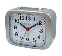 techno line Geneva XL - Despertador de Cuarzo, Color Plateado