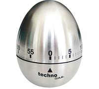 techno line Kzw II - Temporizador Analógico con Forma de Huevo (Aluminio)