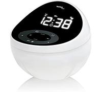 techno line WT 500 - Premium - Radio-Despertador, Color Blanco Y Negro