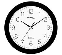 techno line WT 8000 - Reloj de Pared Radiocontrolado, Color Negro