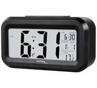 Techno Line WT400 - Reloj Despertador Digital de Cuarzo con luz Nocturna y indicador de Temperatura