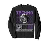 Techno Moon Raving Dark Techno Rave Hardtechno Sudadera