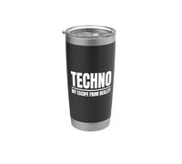 Techno My Escape From Reality Music Festival Rave Outfit Vaso térmico de acero inoxidable de doble pared