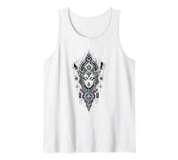 Techno Sacerdotisa Oculta Cyber Mystic Moon Circuit Art Camiseta sin Mangas