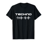 Techno Soundwave Pulse Electronic Music Rave Camiseta