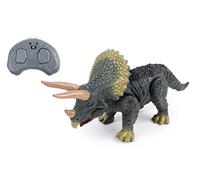 Technobot - Dinosaur Triceratops Sound and Bright, Infrared Control, Range 10 m - 088363 - Grey - 25 cm - Plastic - from 4 Years - 3 AAA Batteries 1.5 V - Batteries Included