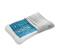 Technogel® Anatomic Curve - Almohada ortopédica para el cuello, patentada, libre de sustancias nocivas y certificada, almohada de gel HWS para dormir de lado y espalda, incluye funda de almohada de 66