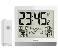 Technoline Designer WS8119 - Reloj de pared, color blanco, 20 x 3,6 x 18,8 cm