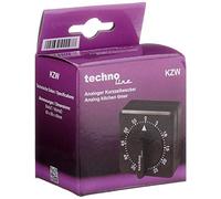 Technoline Despertador analógico de corta duración KZW, negro