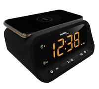 Technoline Despertador Digital Carga Inalámbrica Negro 158x75x116mm