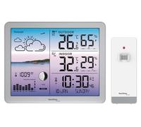 Technoline Estación meteorológica WS6520 con pantalla a color, radio, indicador de temperatura, alarma de moho, tendencias, predicciones, animaciones - todo lo que se puede imaginar