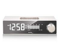 Technoline Radio Despertador con Puerto de Carga USB, diseño Retro