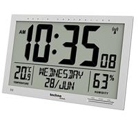 Technoline WS8013 Indicador de Temperatura, Pantalla LCD Jumbo, Color Plateado, Plata, groß: 36,9 x 22,9 x 2,4cm