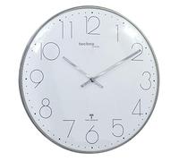 Technoline, Reloj de Pared Moderno y de Filigrana con Cubierta de Cristal Curvada y una Esfera Muy Clara, diámetro de 35 cm, Aspecto Cromado, 35 x 2,5 x 35 cm