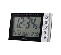 Technoline WT 188SCHWARZ - Despertador, Radio-controlado, 115 x 75 x 73 mm, Color Plata y Negro